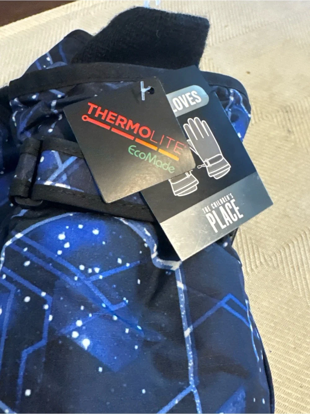 Thermolite Blue Galaxy Winter Gloves